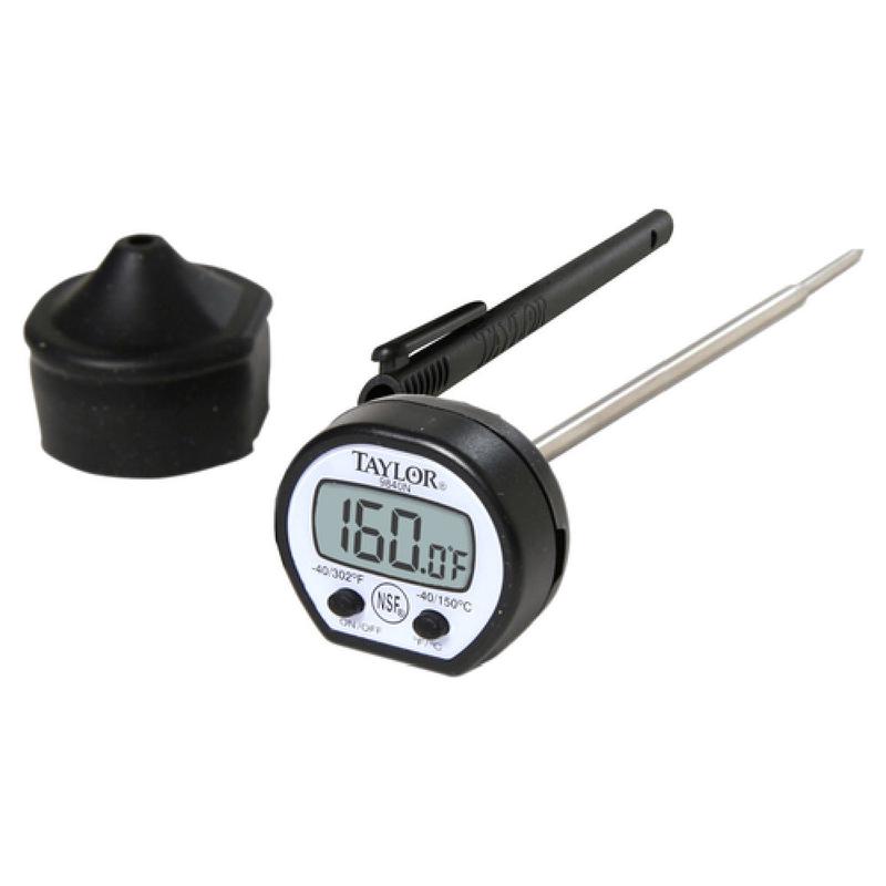 Taylor 9840RB Instant Read Pocket Thermometer Digital 40 To 302F (-40 To 150C) Temperature Range