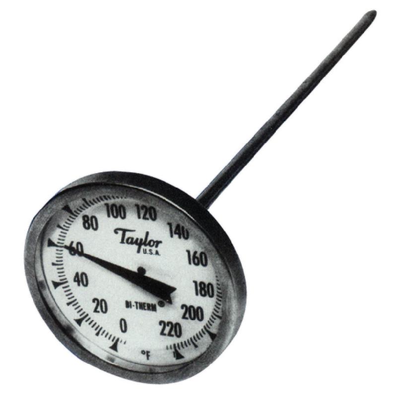 Taylor 6215J Bi-Therm Pocket Thermometer Dial 0 To 220F Temperature Range