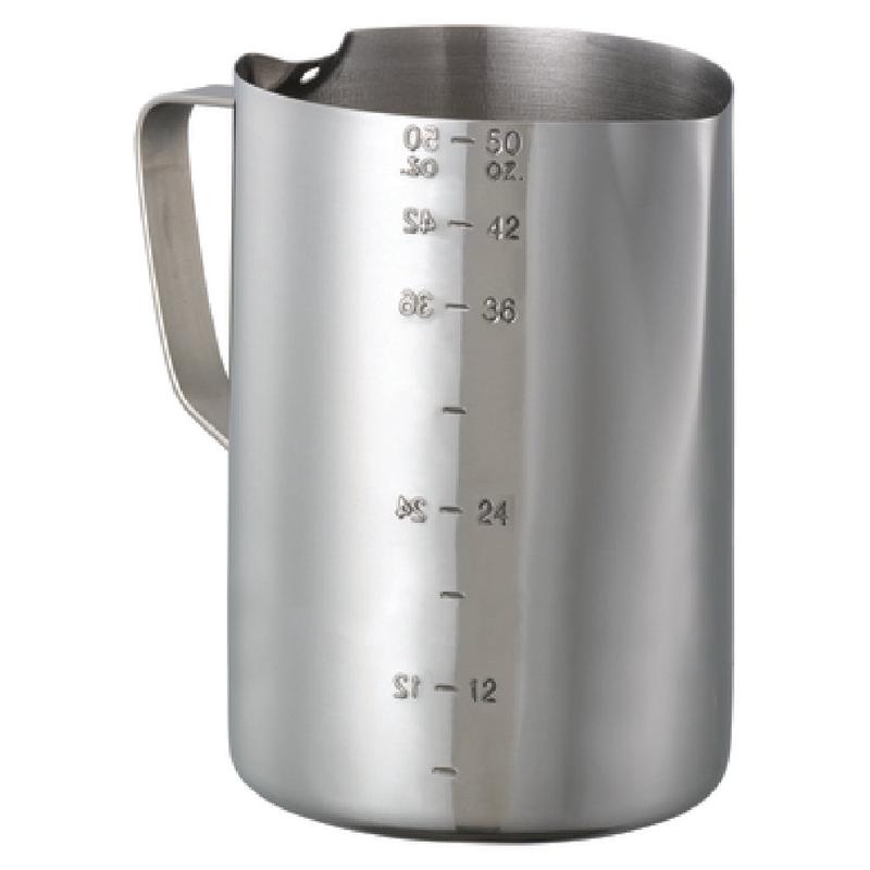 Service Ideas FROTH506 Frothing Pitcher 1.5 Liter (50.7 Oz.) 4-1/2" X 6-3/4" X 6"