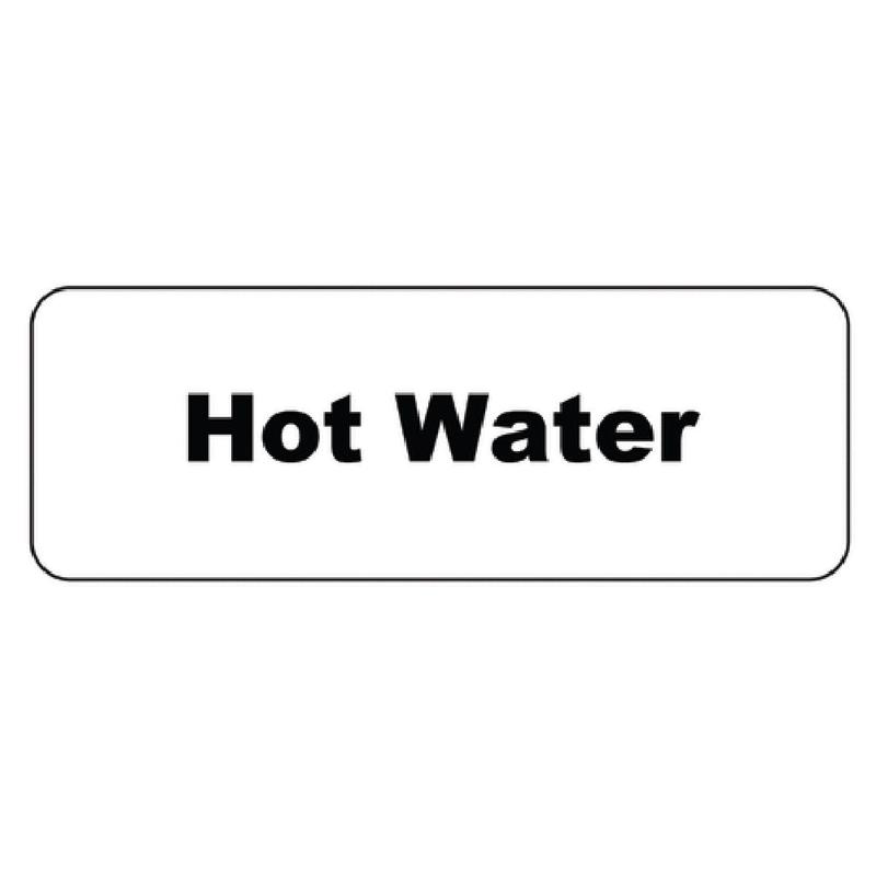 Service Ideas MT1HW MagneTag "Hot Water" 3-1/2" X 1-1/4"