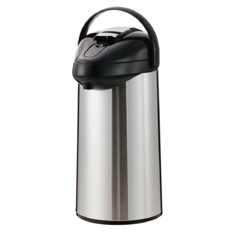 Service Ideas SSAL375 SteelVac Premium Airpot 3.7 Liter (125 Oz.) 7-1/4" X 9-1/2" X 17"