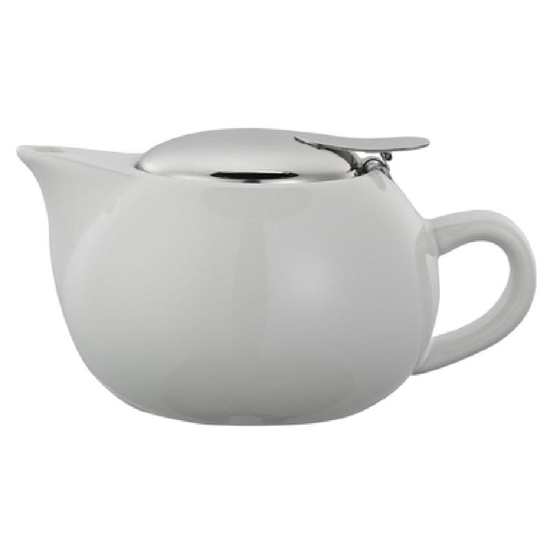 Service Ideas TPC10WH Teapot 0.3 Liter (10 Oz.) 3" X 6" X 3"
