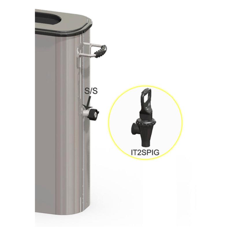Service Ideas IT2SPIG Spigot Assembly For Tea Urn (Priced Per Each Packed 6 Each Per Case)