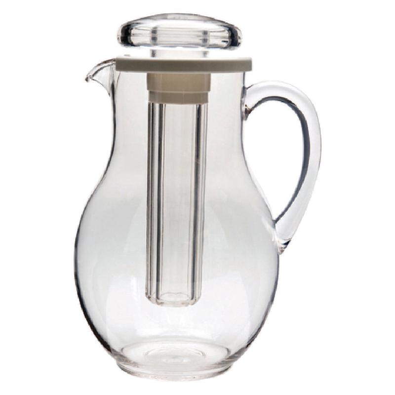 Service Ideas MWP30SB Ice Tube Pitcher 3.0 Liter (101.4 Oz.) 6-1/2" X 8" X 11-1/4"