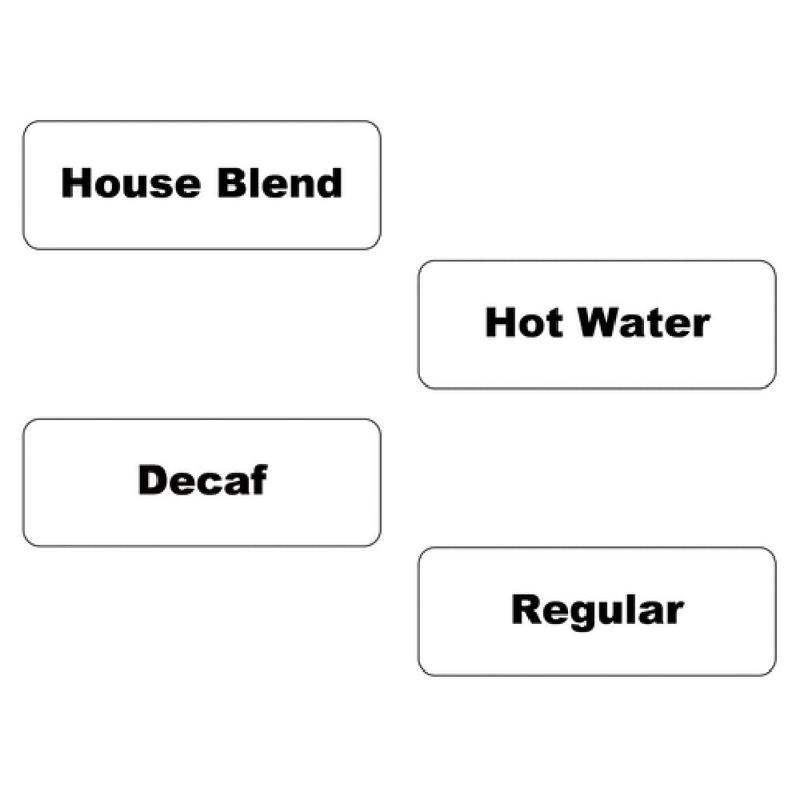 Service Ideas SC1HBCL Static Cling Labels 3-1/2" X 1-1/4" Includes: (5) House Blend