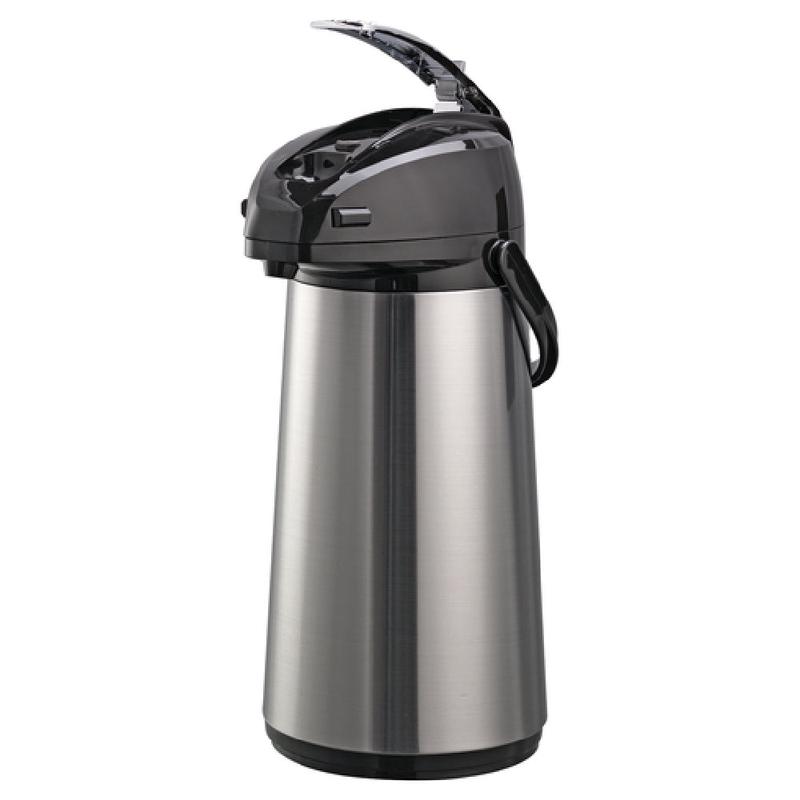 Service Ideas AELS228 SteelVac Airpot 2.2 Liter (74.4 Oz.) 6-3/4" X 8-1/2" X 14-1/2"