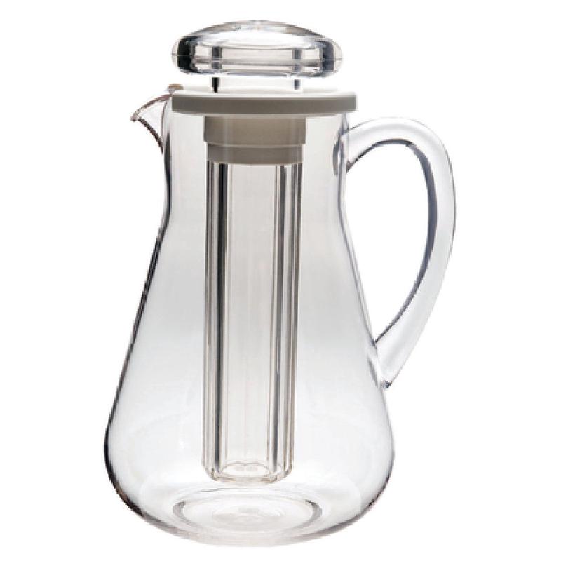 Service Ideas MWP19SB Ice Tube Pitcher 1.9 Liter (67.2 Oz.) 5" X 6-3/4" X 10-1/2"