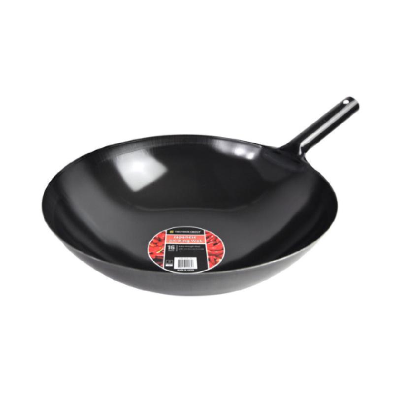 Thunder Group IRJWC302 Japanese Jin-Ping Wok 16" Dia. 4-3/4" Deep