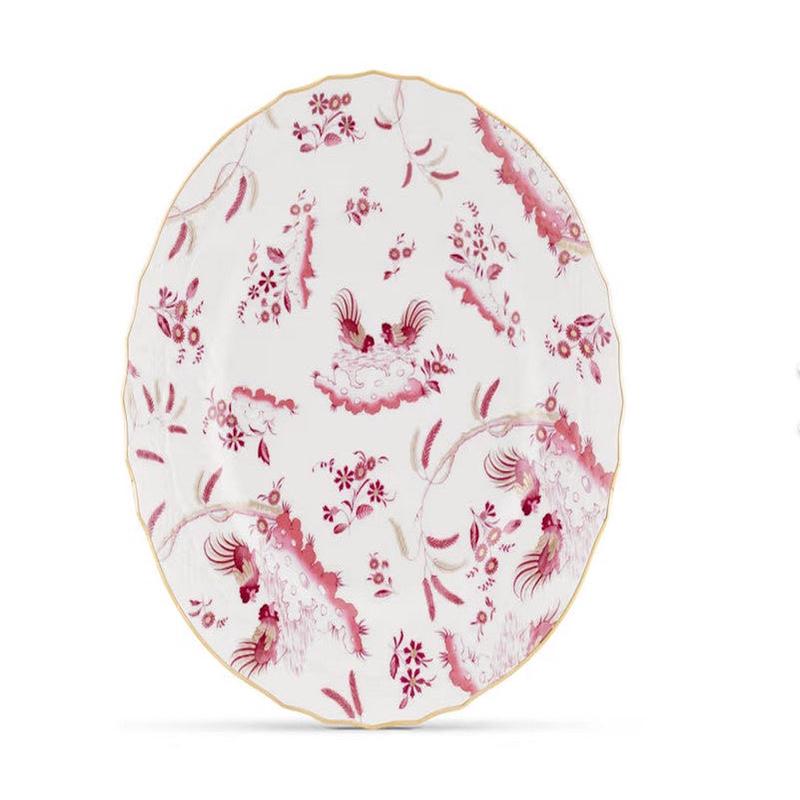 Ginori Flat Dinner Plate Oro Di Doccia Magenta