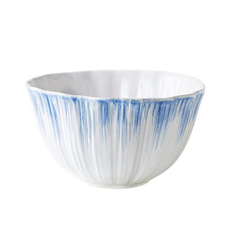 Bari Blue and White Serving Bowl