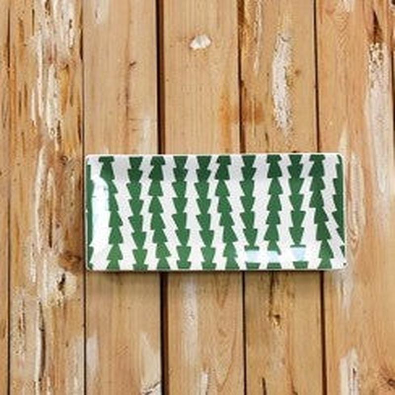 Dart Scoop Rect. Tray -Jungle 11"