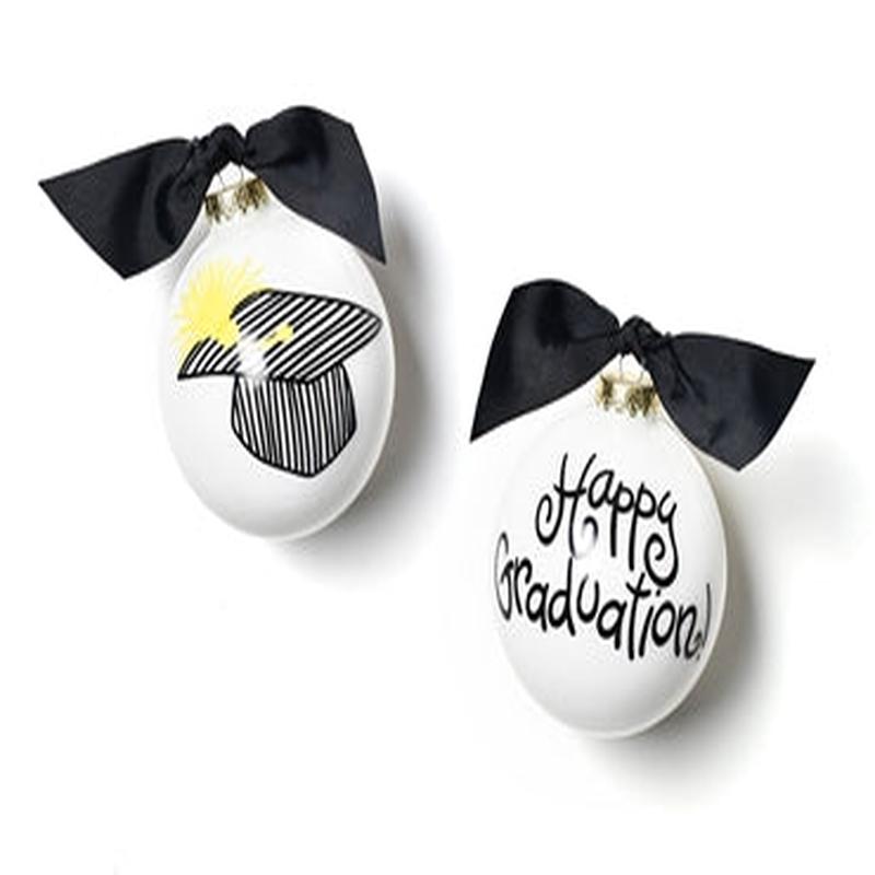 Happy Graduation Glass Ornament
