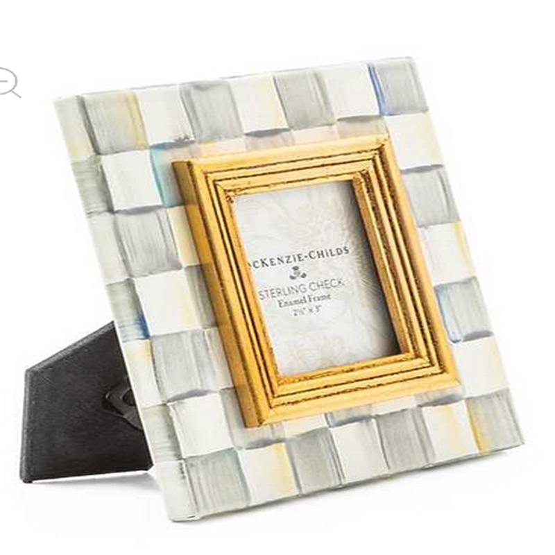 Sterling Check Picture Frame 2.5" x 3"
