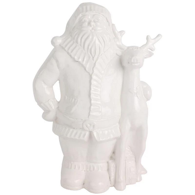 Pietra Natale Figural Santa with Deer