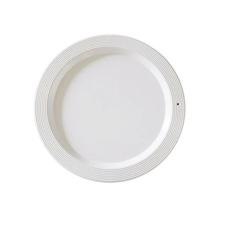Pinstripes Melamine Round Platter