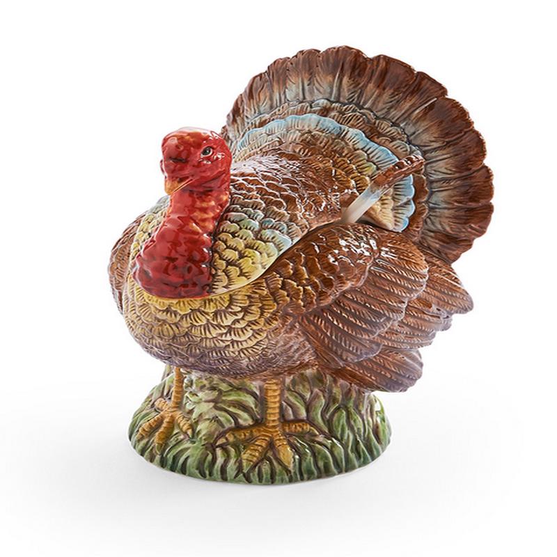 Woodland Turkey Gravy Boat with Ladle