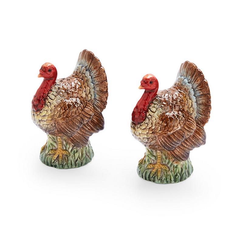 Woodland Turkey Salt and Pepper Shakers