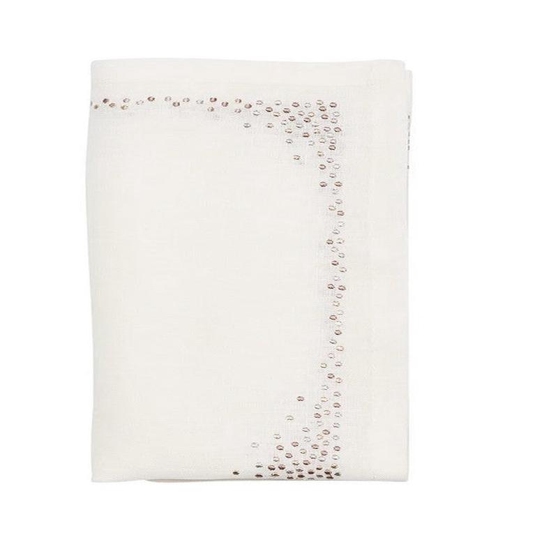 Pin Dot Napkin in White, Natural and Gray Set of 8