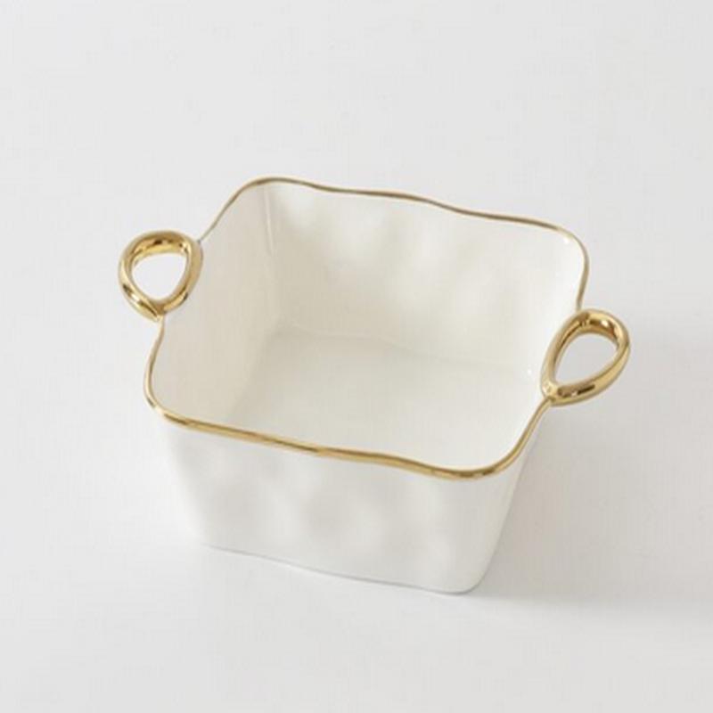 Gold Handled Square Baking Dish 8" x 8"