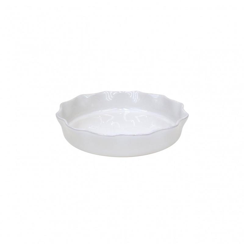Ruffled Pie Dish White Cook & Host