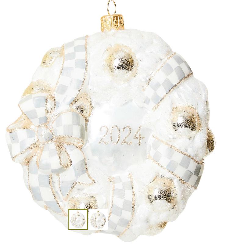 Crystal Palace Wreath 2024 Glass Ornament