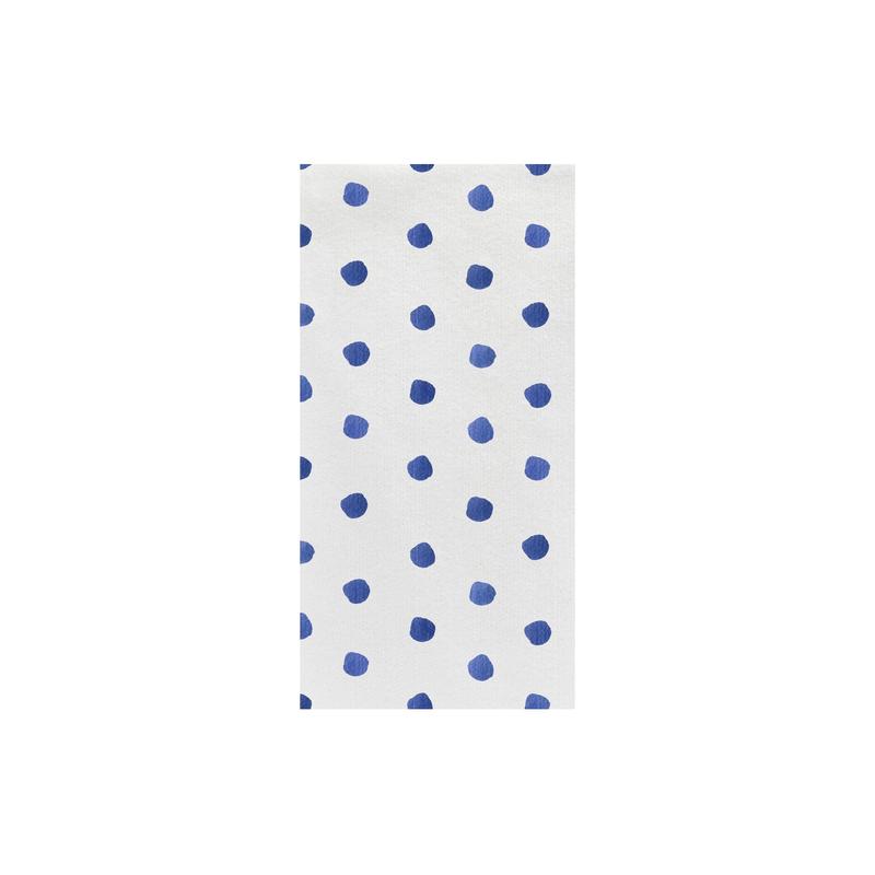 Papersoft Napkins Dot Guest Towels-Blue