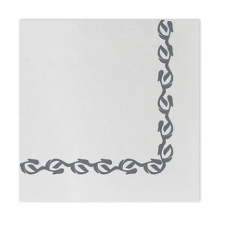 Papersoft Napkins Florentine Gray Cocktail Napkins