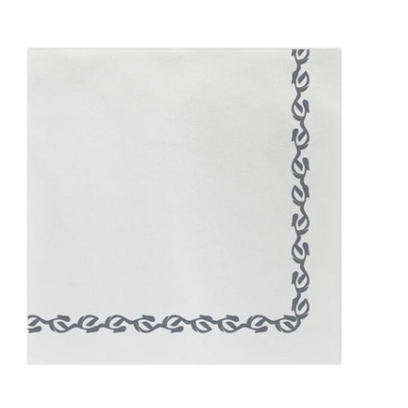 Papersoft Napkins Florentine Gray Dinner Napkins