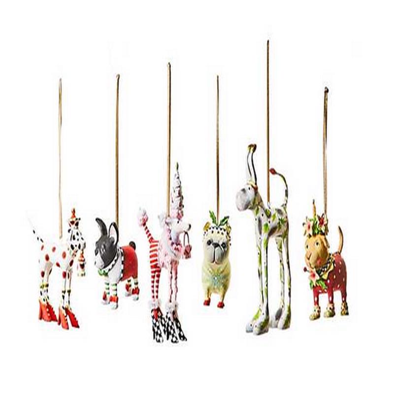 Patience Brewster Mini Dog Ornaments - Set of 6