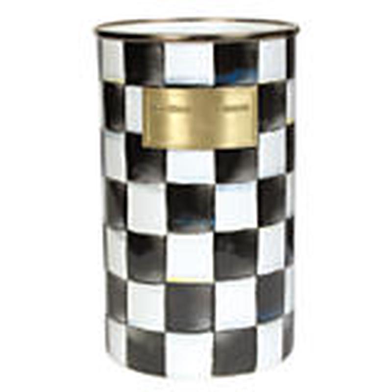 Courtly Check Enamel Utensil Holder