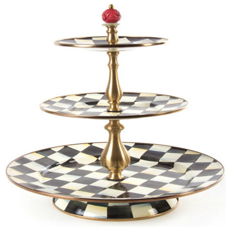 Courtly Check Three Tier Sweet Stand