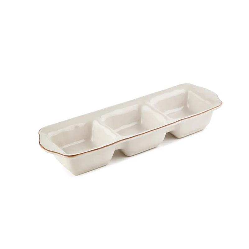 Cantaria Three Part Tray Ivory