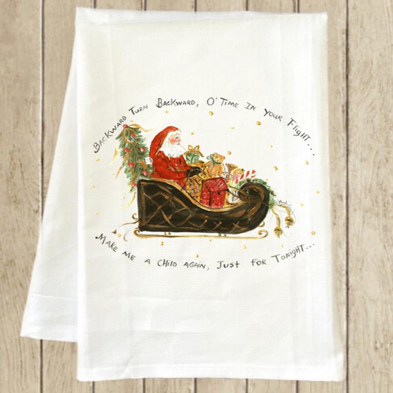 Christmas Past Cotton Cloth Towel