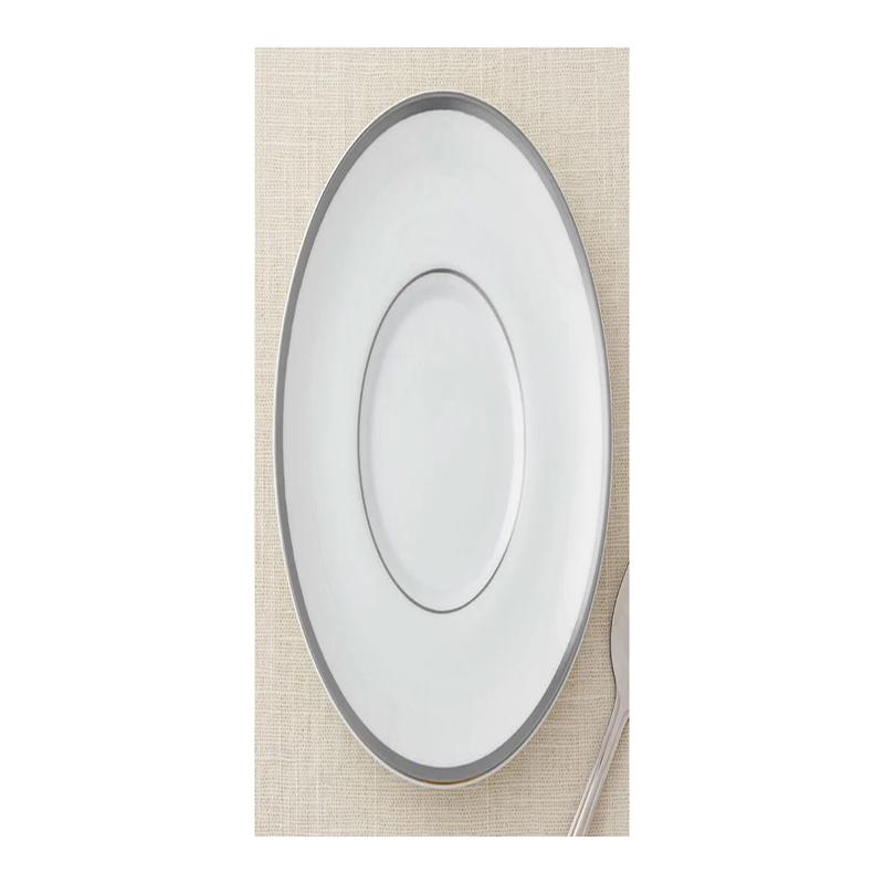 Signature Tea Saucer Ultra White & Platinum