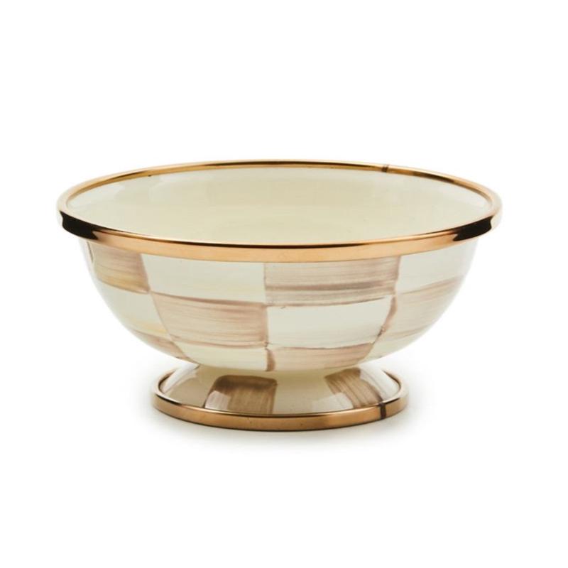 Mocha Check Little Sugar Bowl