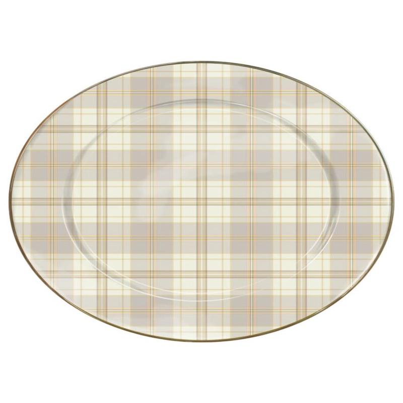 Tartan Latte Serving Platter