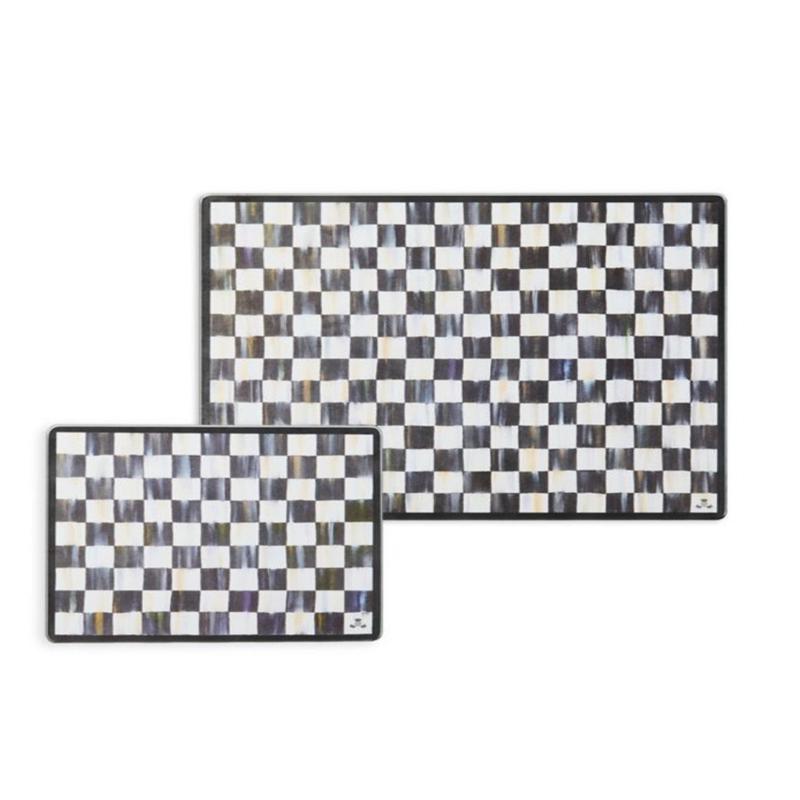 Courtly Check Glass Cutting Board Set of 2