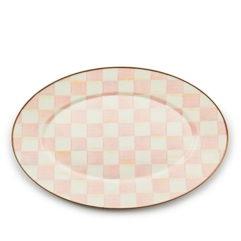Rosy Check Oval Platter Medium