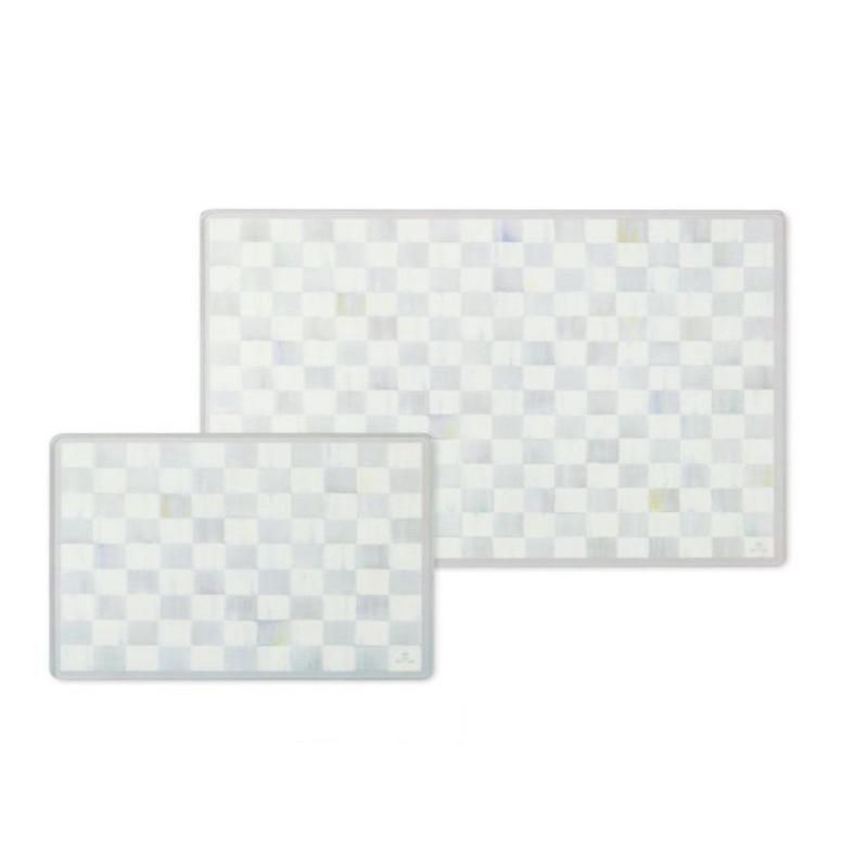 Sterling Check Glass Cutting Board Set of 2