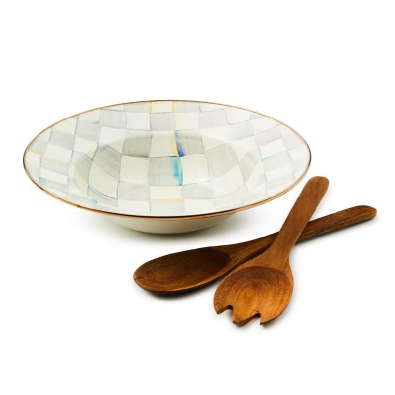 Sterling Check Salad Serving Set