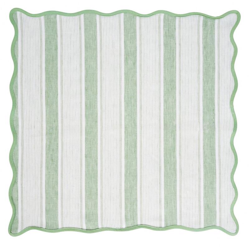 Cabana Stripe Napkin Seagrass
