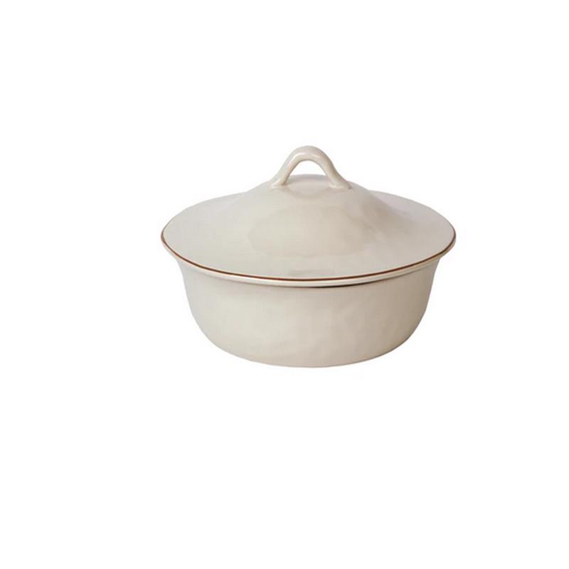 Cantaria Ivory Round Covered Casserole