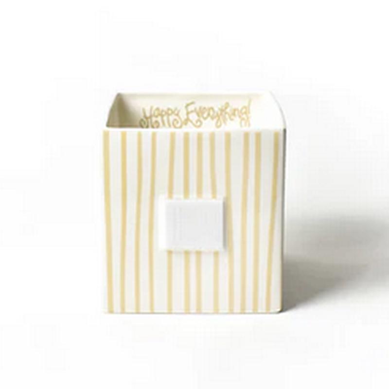 Neutral Skinny Stripe Mini Nesting Cube Medium