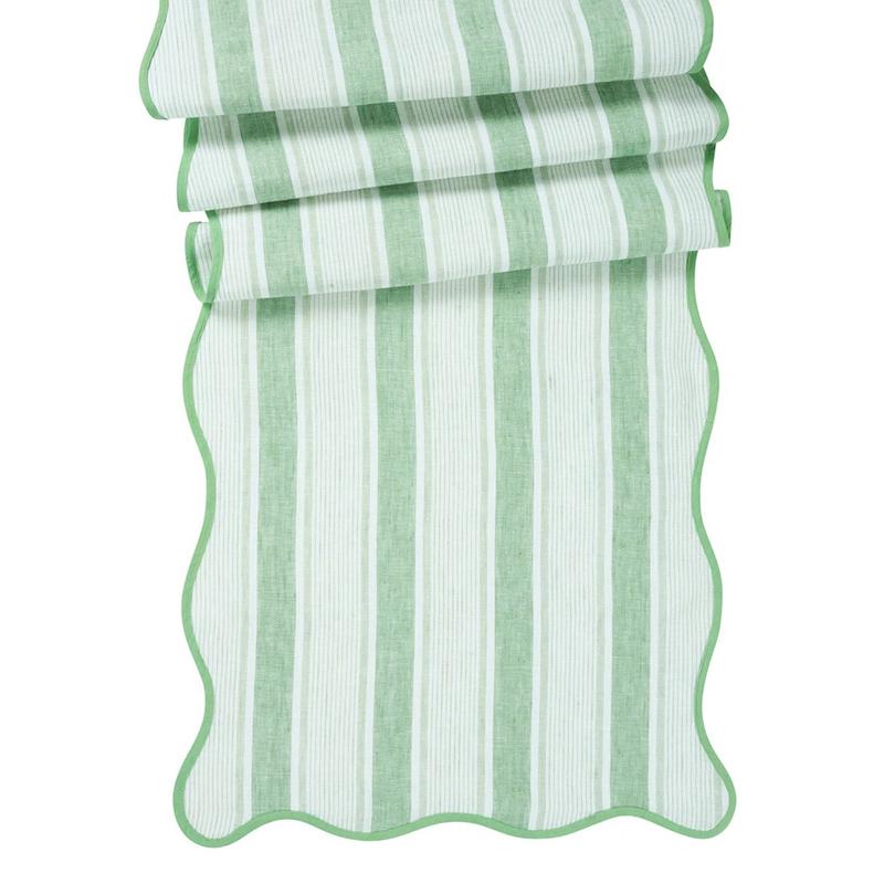 Cabana Stripe Table Runner Seagrass