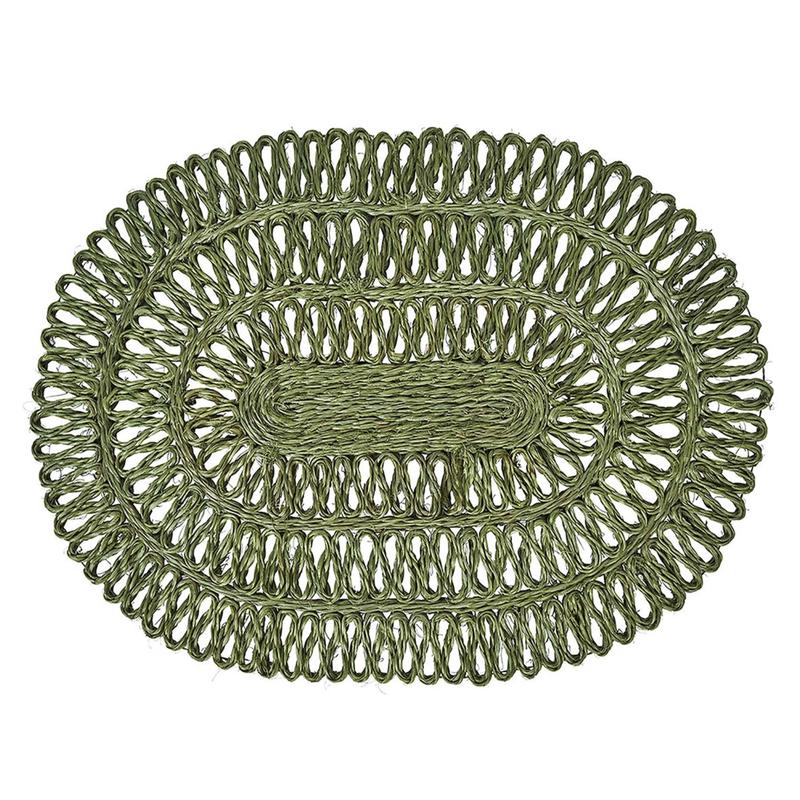 Straw Loop Oval Placemat Seagrass Set of 2