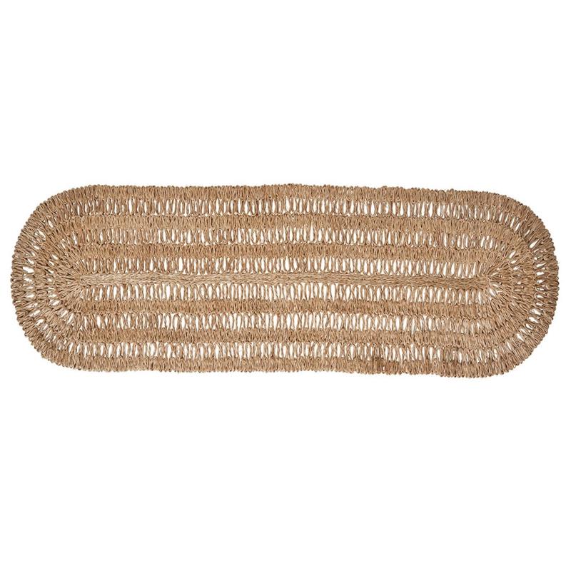 Straw Loop Table Runner Natural