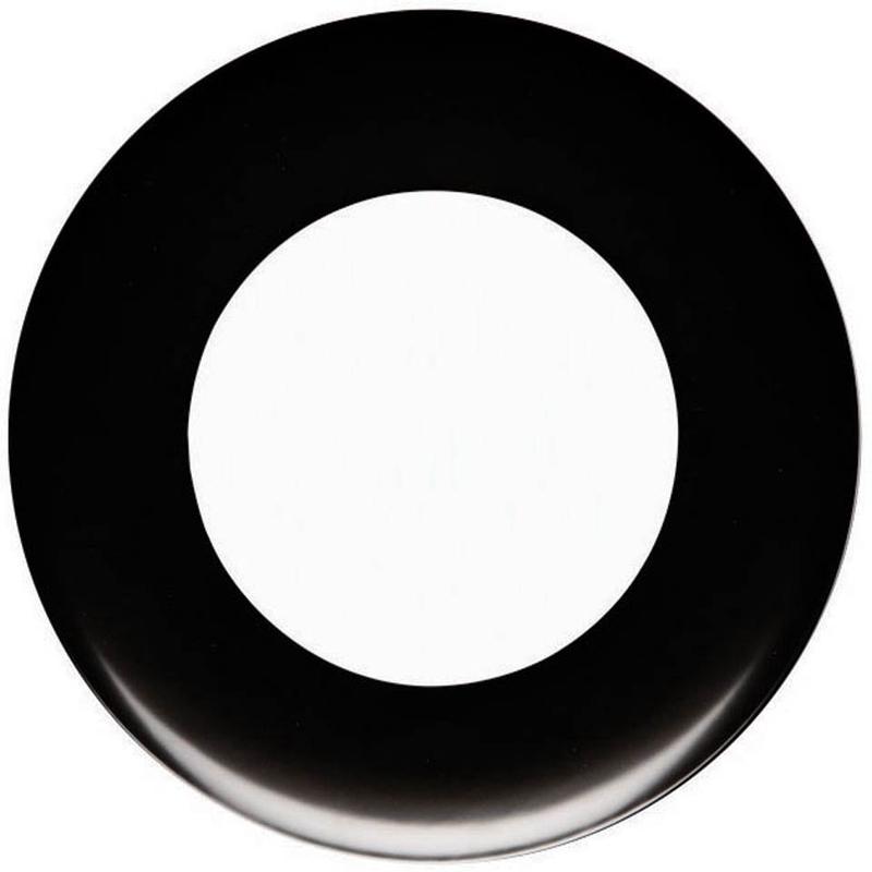 Domo Black Charger Plate