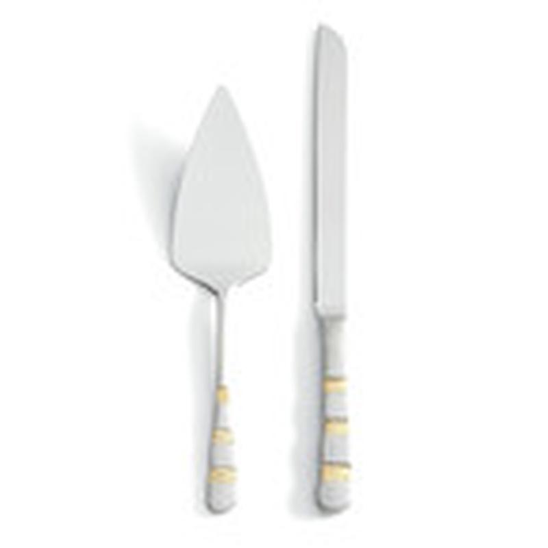 Giotto Gold Cake Knife & Server