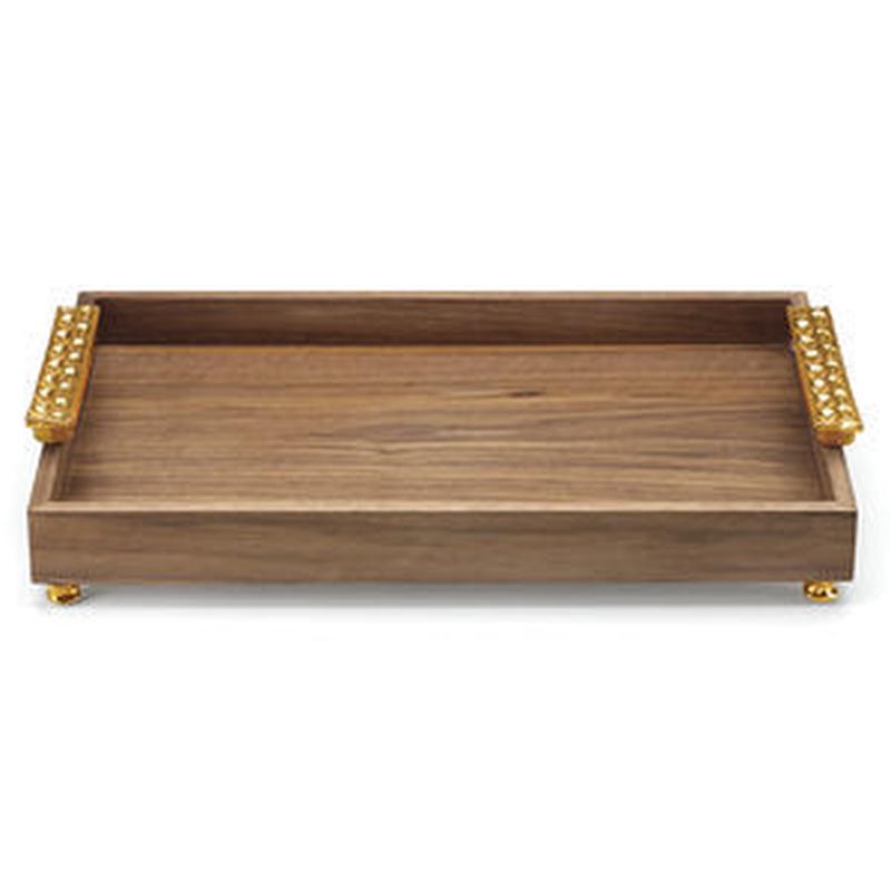 Truro Rectangular Tray- Gold