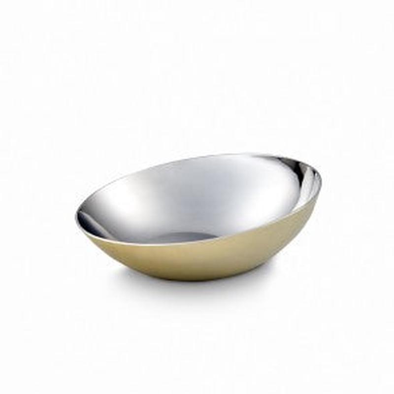 Arroyo Tilted Bowl w/Brass Plate 6"